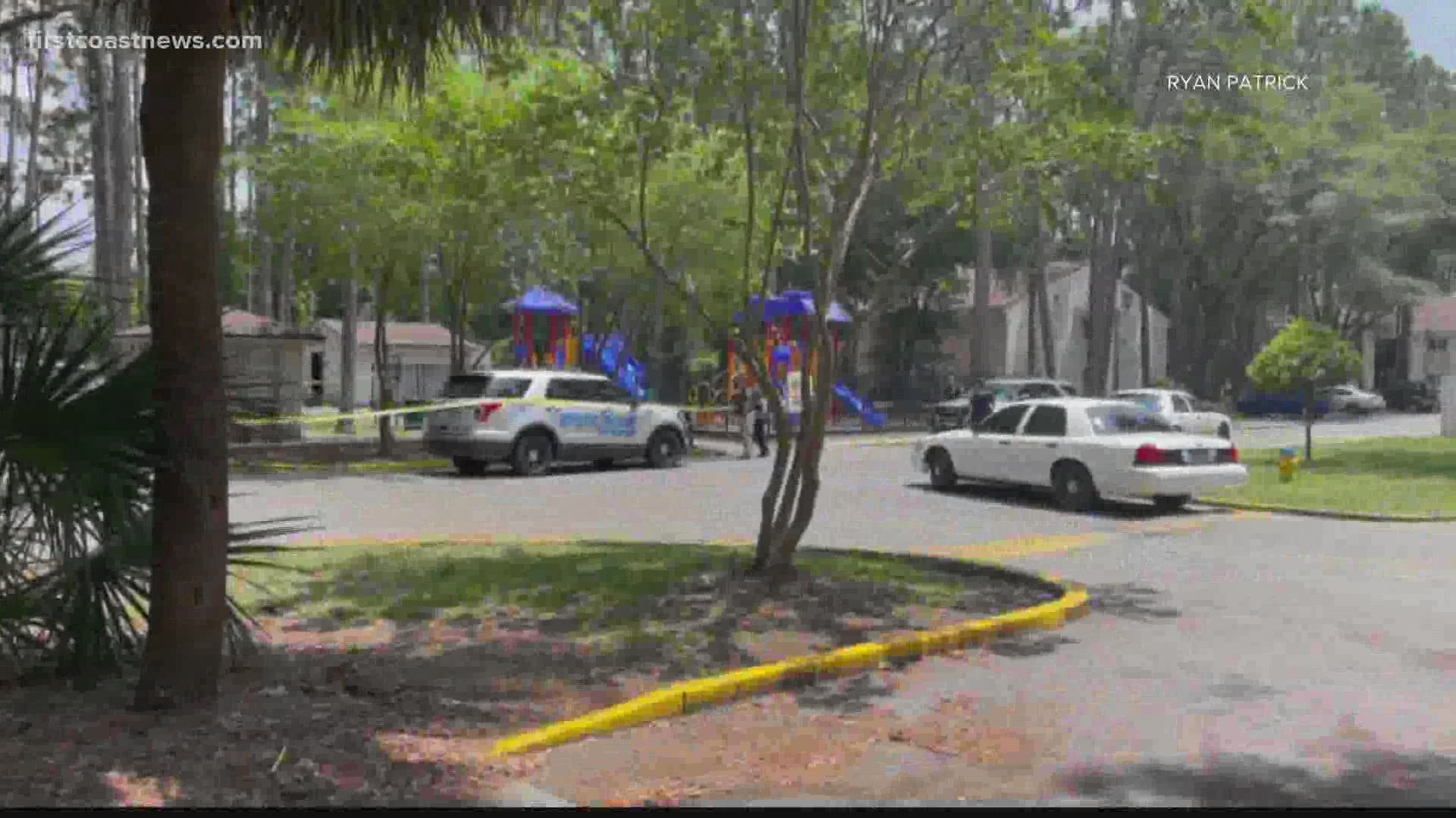 The shooting happened at Cumberland Oaks Apartments at about 2:08 p.m., according to the St. Marys Police Department.