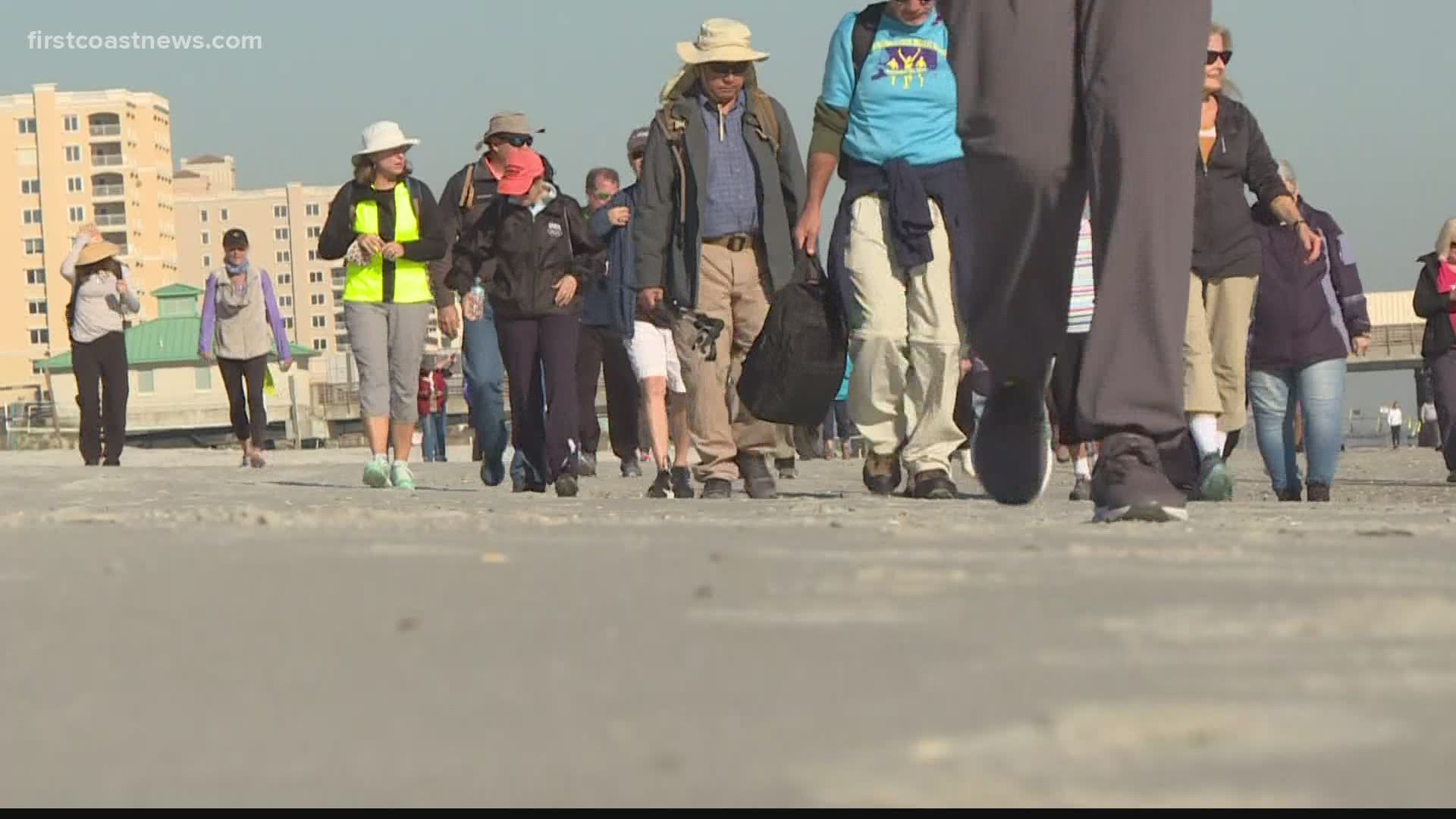 The pilgrimage or "camino" spans 30 miles in three days from Jacksonville Beach to St. Augustine. Walkers say it's a chance for peace, spiritual focus and clarity.