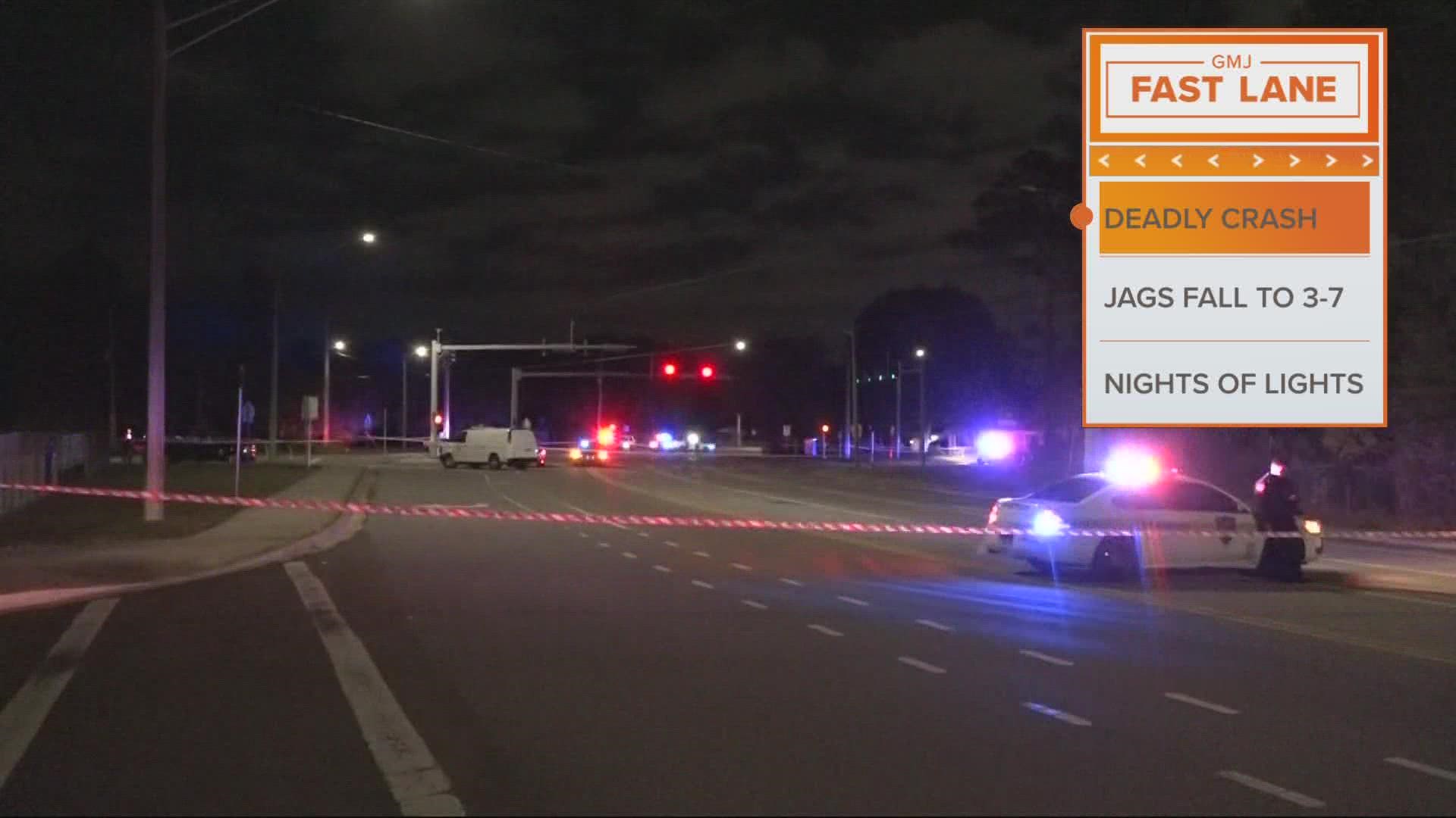 A person is dead and another is in the hospital after a crash Monday morning on Jacksonville's Westside.