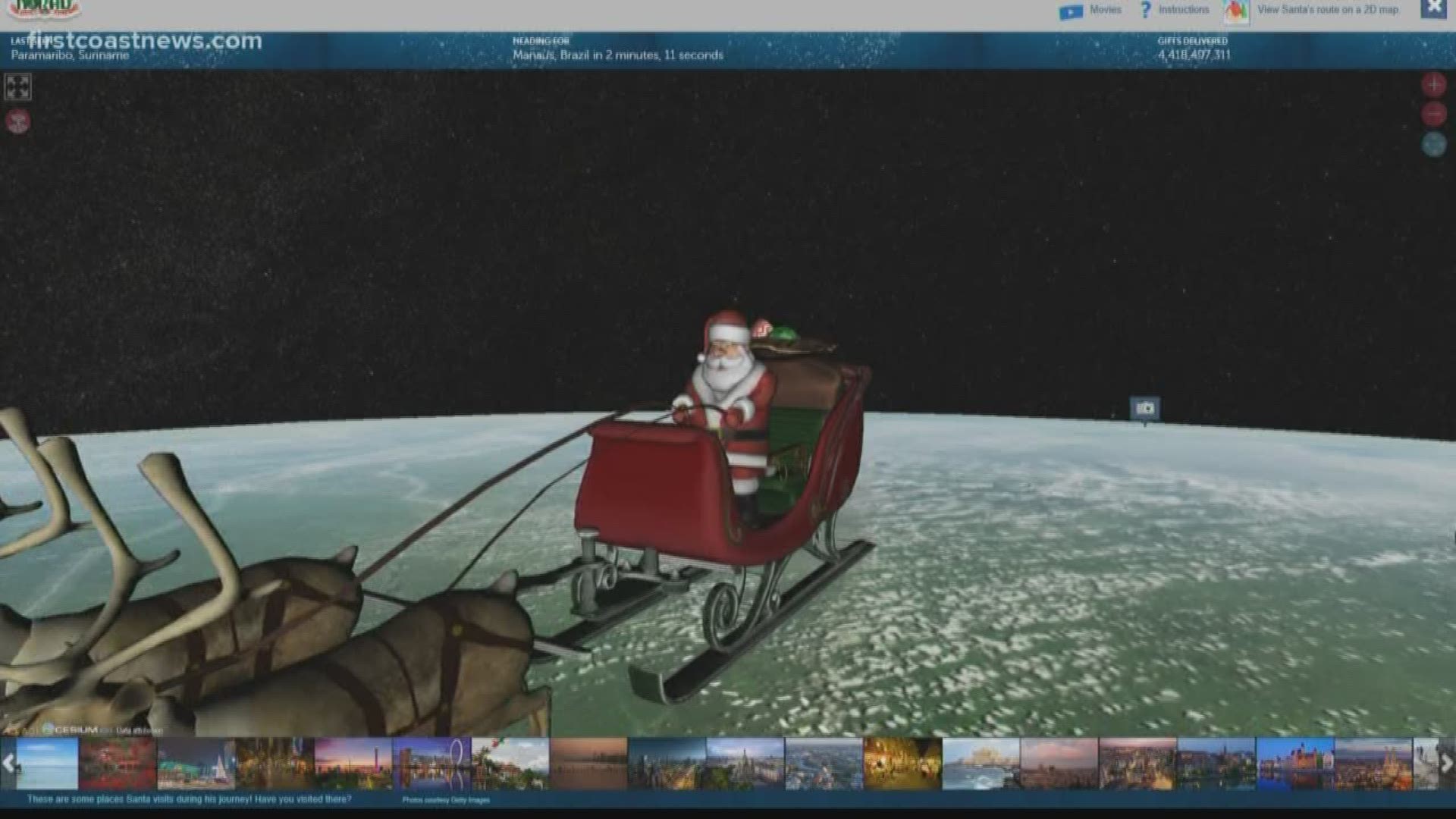 First Coast News gets an inside look into what it takes to track the elusive Santa Claus.