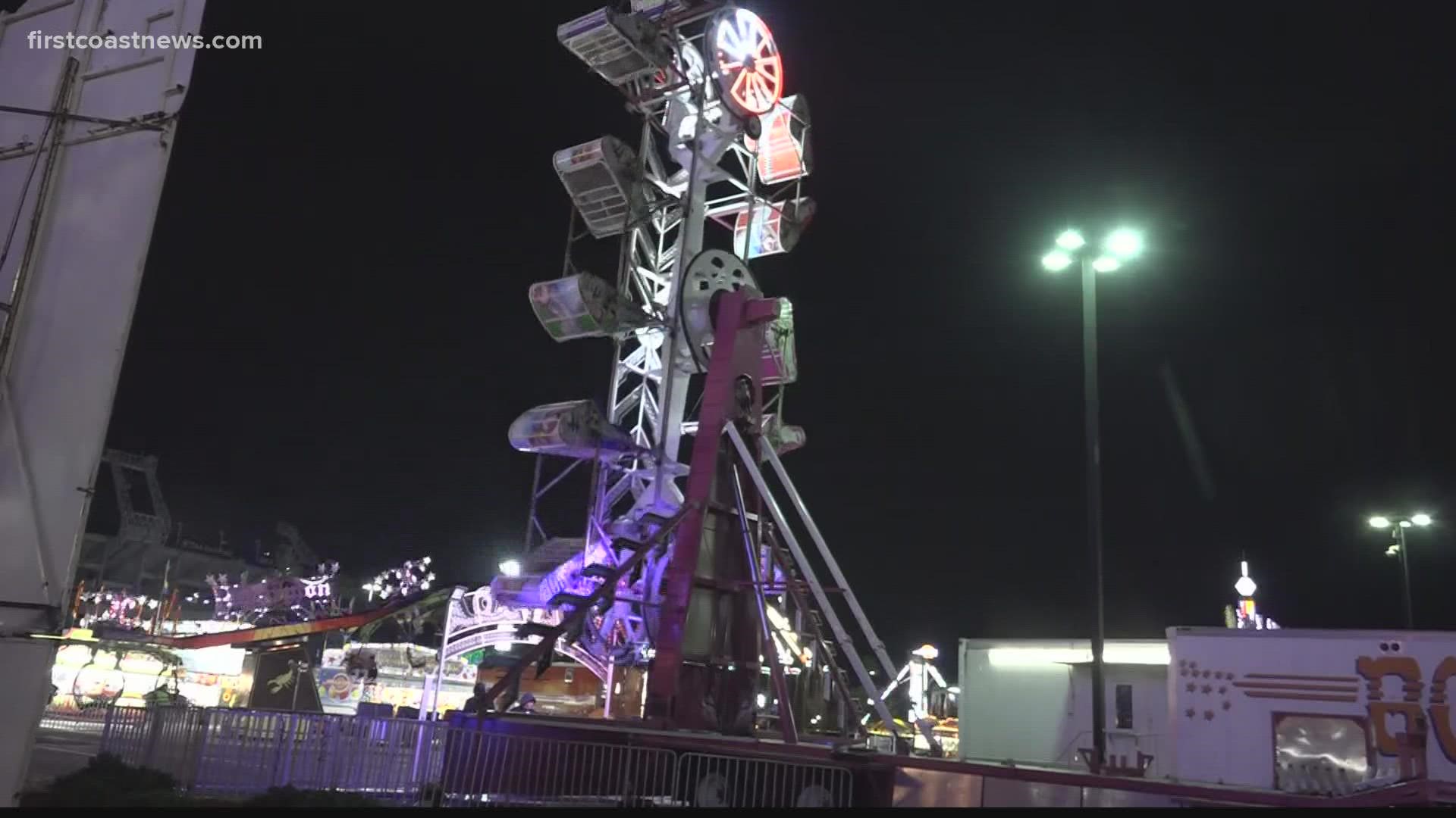 Due to bad weather, the fair was closed Friday but Saturday it was back up and running.