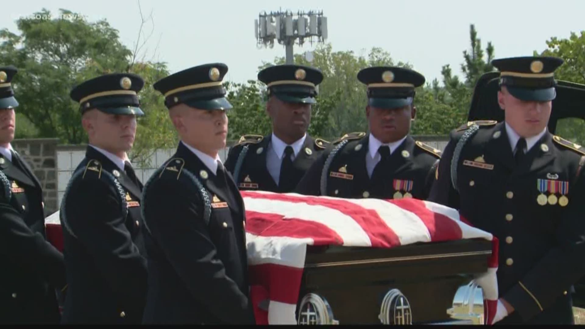 Lamar Williams was just 21-years-old when he was killed in a chaotic battle in Vietnam in 1971. Williams' body was exhumed two weeks ago and this week he was buried at Arlington National Cemetery with full honors.