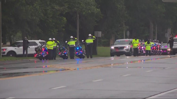 Funeral procession held for St. Johns County Sergeant Kunovich