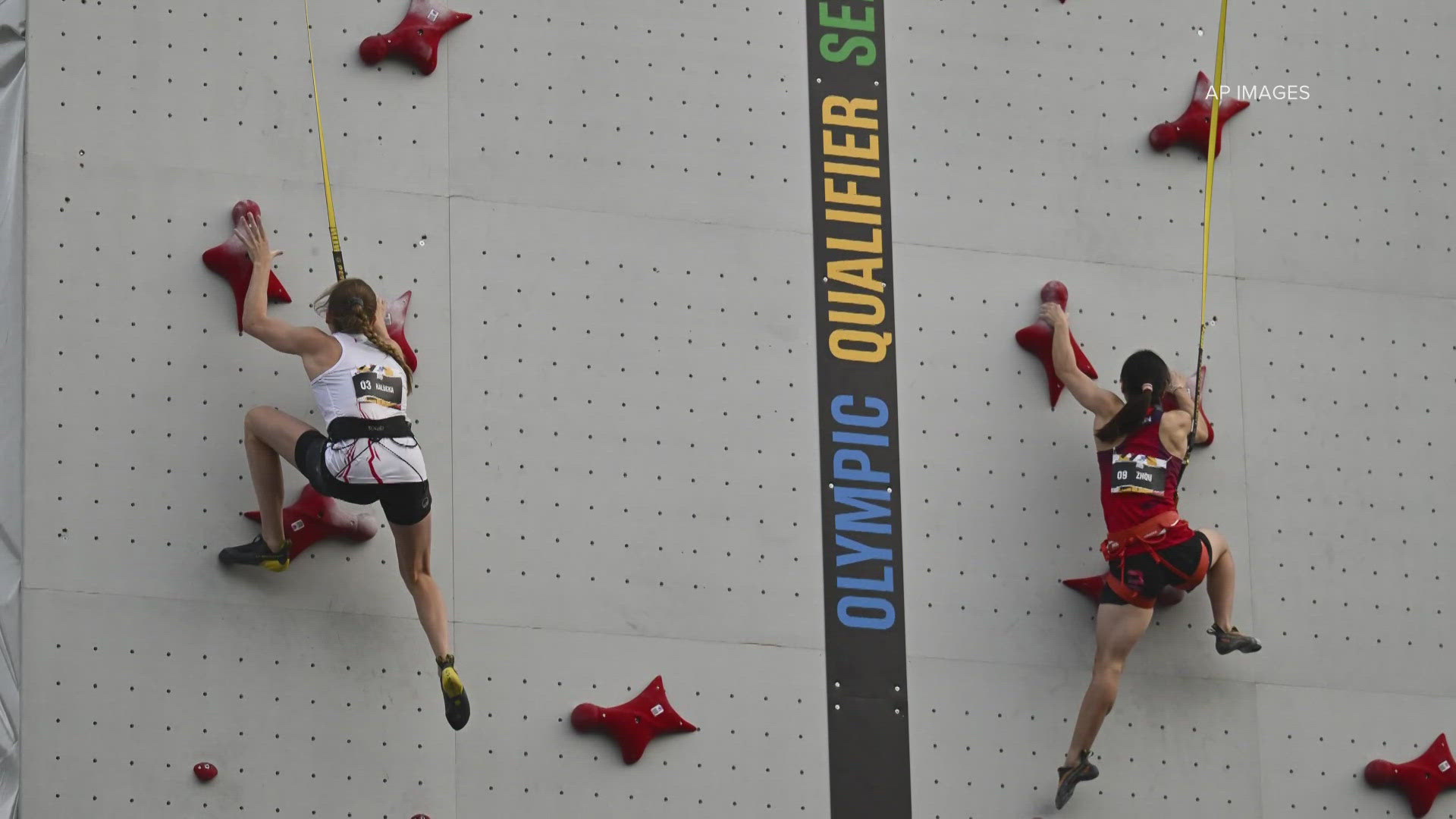 There will be four events: women's boulder and lead, women's speed, men's boulder and lead, and men's speed.