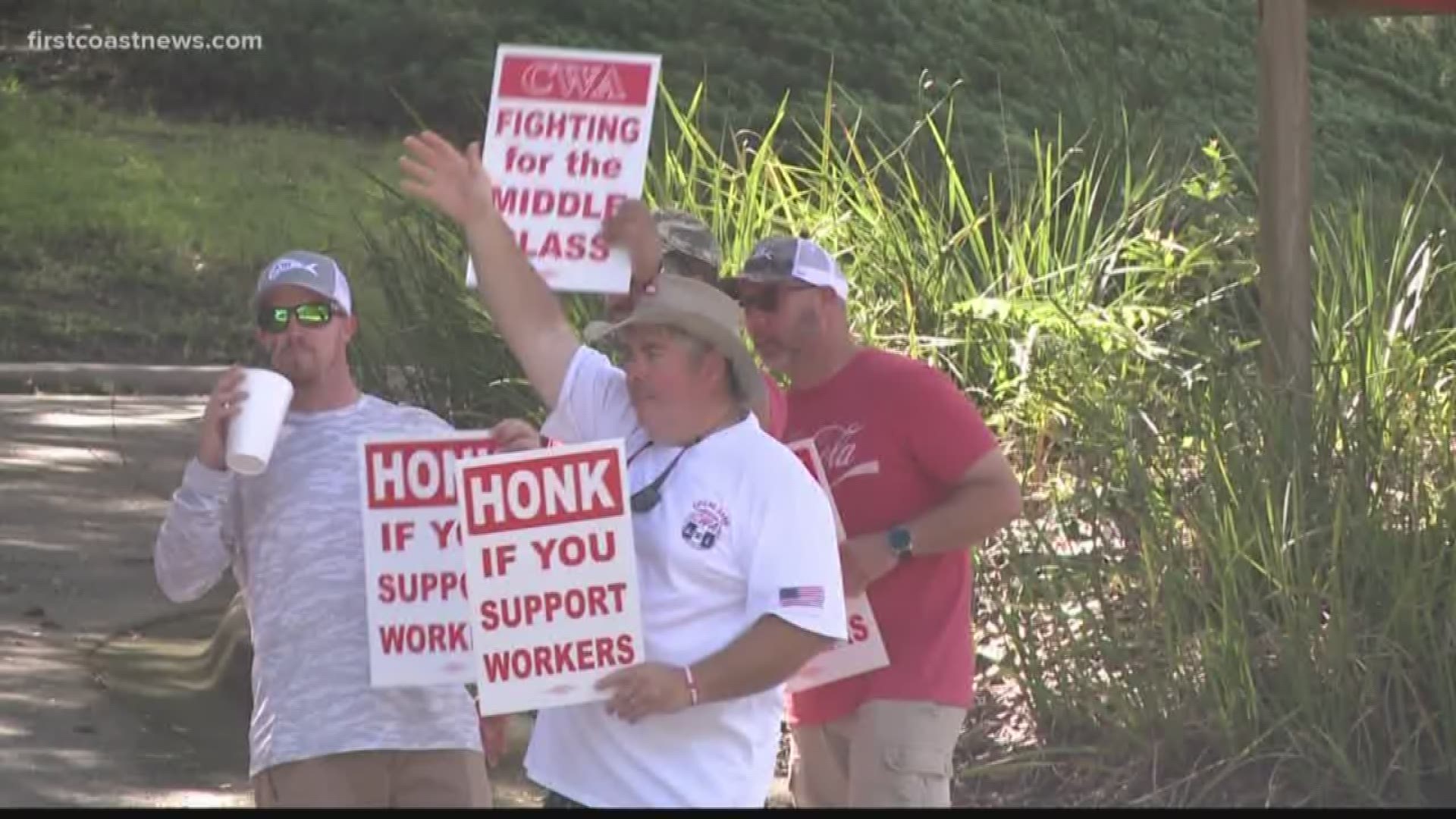 Local Union President, Eric Bunke, told First Coast News, employees are fed up with "unfair labor practices." Bunke added that the company is not operating in good faith and customers may be impacted until an agreement is made.