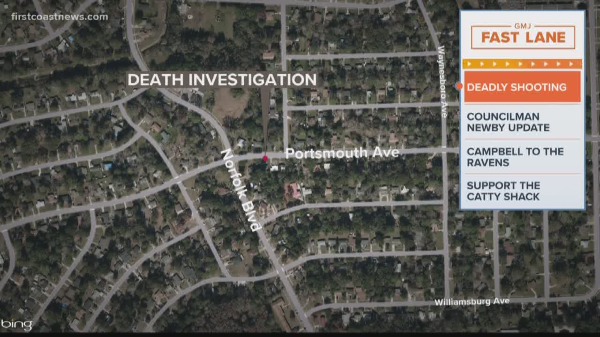The Jacksonville Sheriff's Office said a woman was shot and killed on the 4700 block of Portsmouth Avenue.