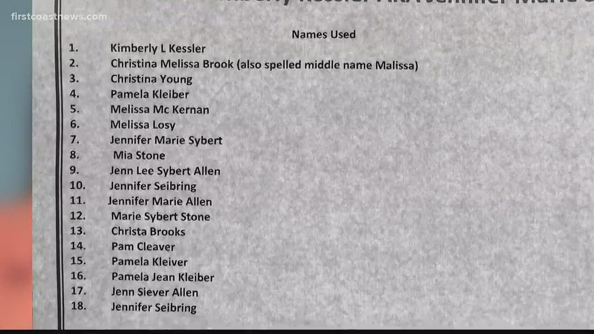 On Friday, deputies further revealed that Kessler was tied to 18 different aliases and that she's lived at 33 different cities.