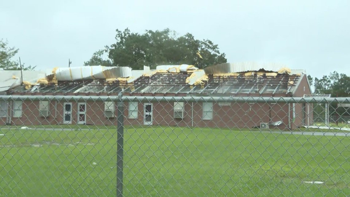 Downed powerlines, trees in communities after storm