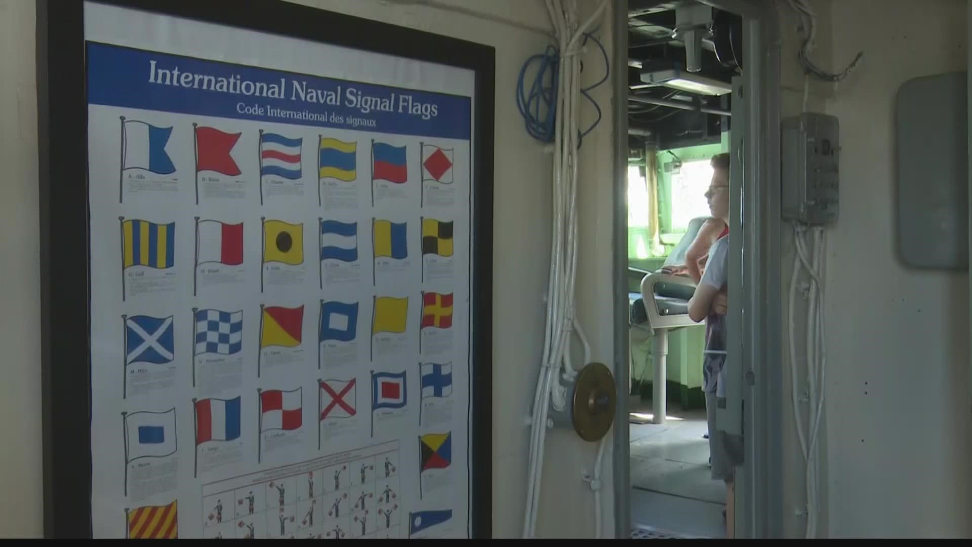The USS Orleck is open for tours for the ship's first Fourth of July on the East Coast.