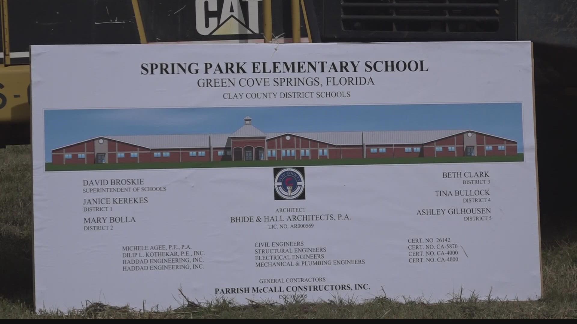 Spring Park Elementary School will be built along County Road 315 and will serve grades K-6.