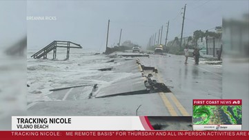 Crews working round the clock near St. Augustine as part of A1A collapses from storm surge