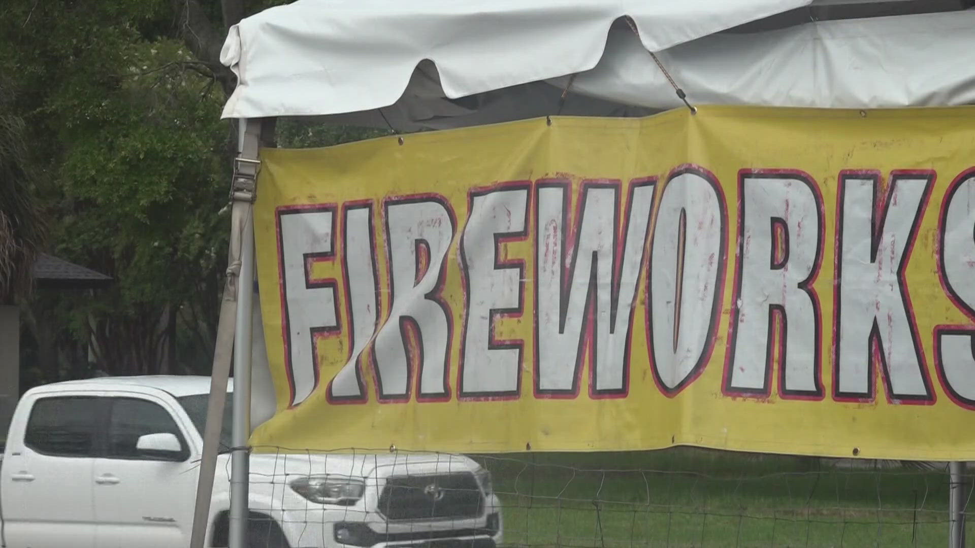 The Jacksonville Sheriff’s Office is looking for the person who robbed a fireworks stand and shot an employee during the Fourth of July.