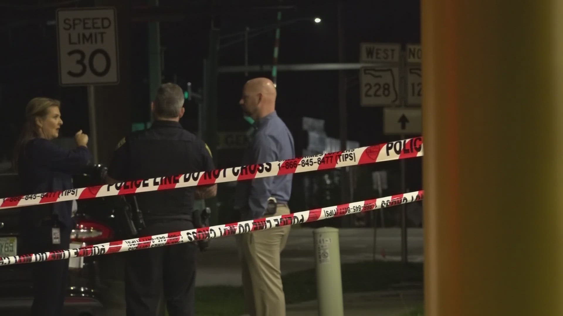 The Jacksonville Sheriff's Office says the first shooting injured a man in his early-20s, while the other shooting injured a woman in her 50s.