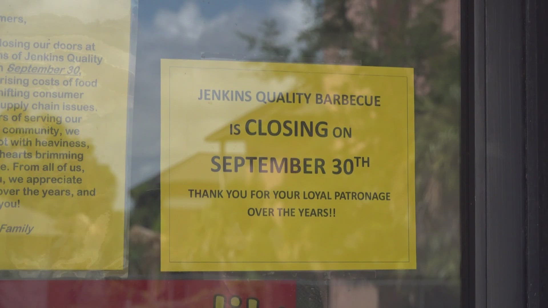 A Jacksonville staple, Jenkins' Bar-B-Q, has announced that after decades of serving the community it will be shutting down all three of their locations.