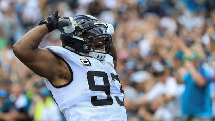 Jaguars DE Calais Campbell pays tribute to Kobe Bryant with prayer during  Pro Bowl game