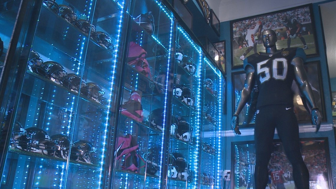 One local man has his own Jaguars 'fan cave' 