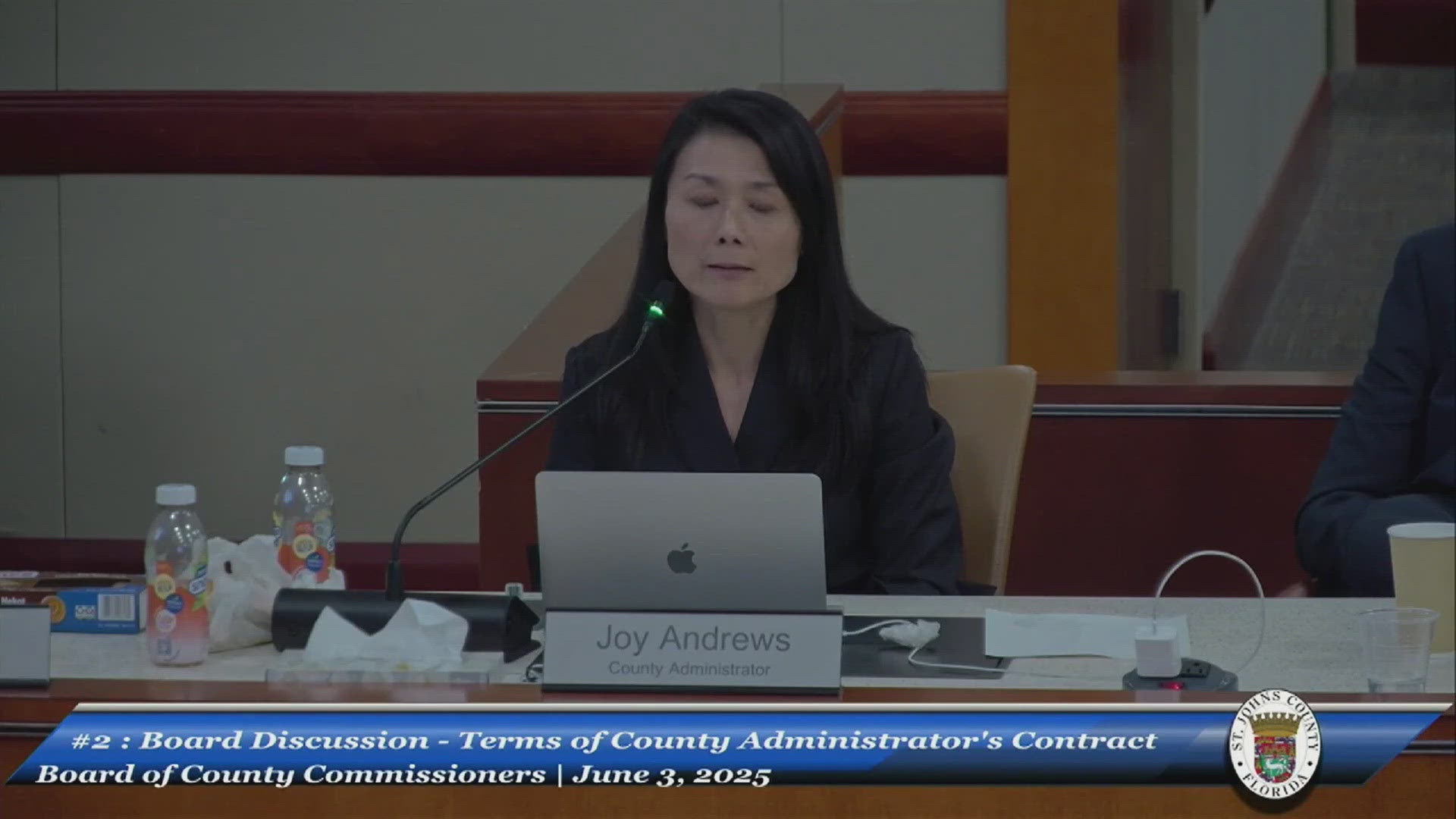 Dozens of community members spoke in support of Andrews during Tuesday's meeting. However, the extension elicited pushback from the commission's chair.