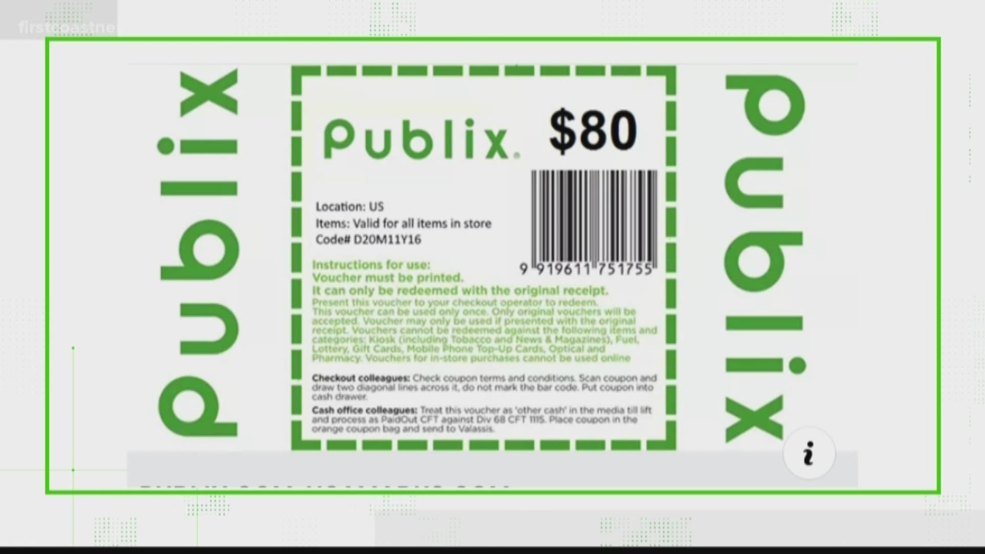 Sorry, shoppers. A Publix coupon circulating on Facebook appears too good to be true because it is.