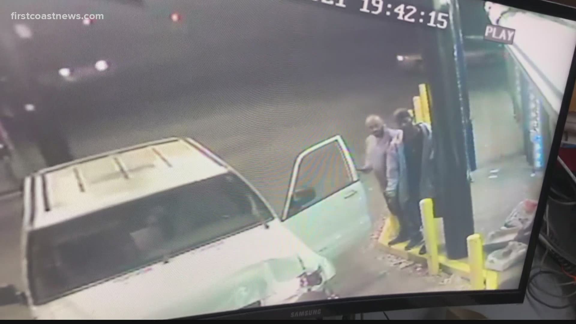 Man calls dog life-saver after both hit outside Jacksonville gas station