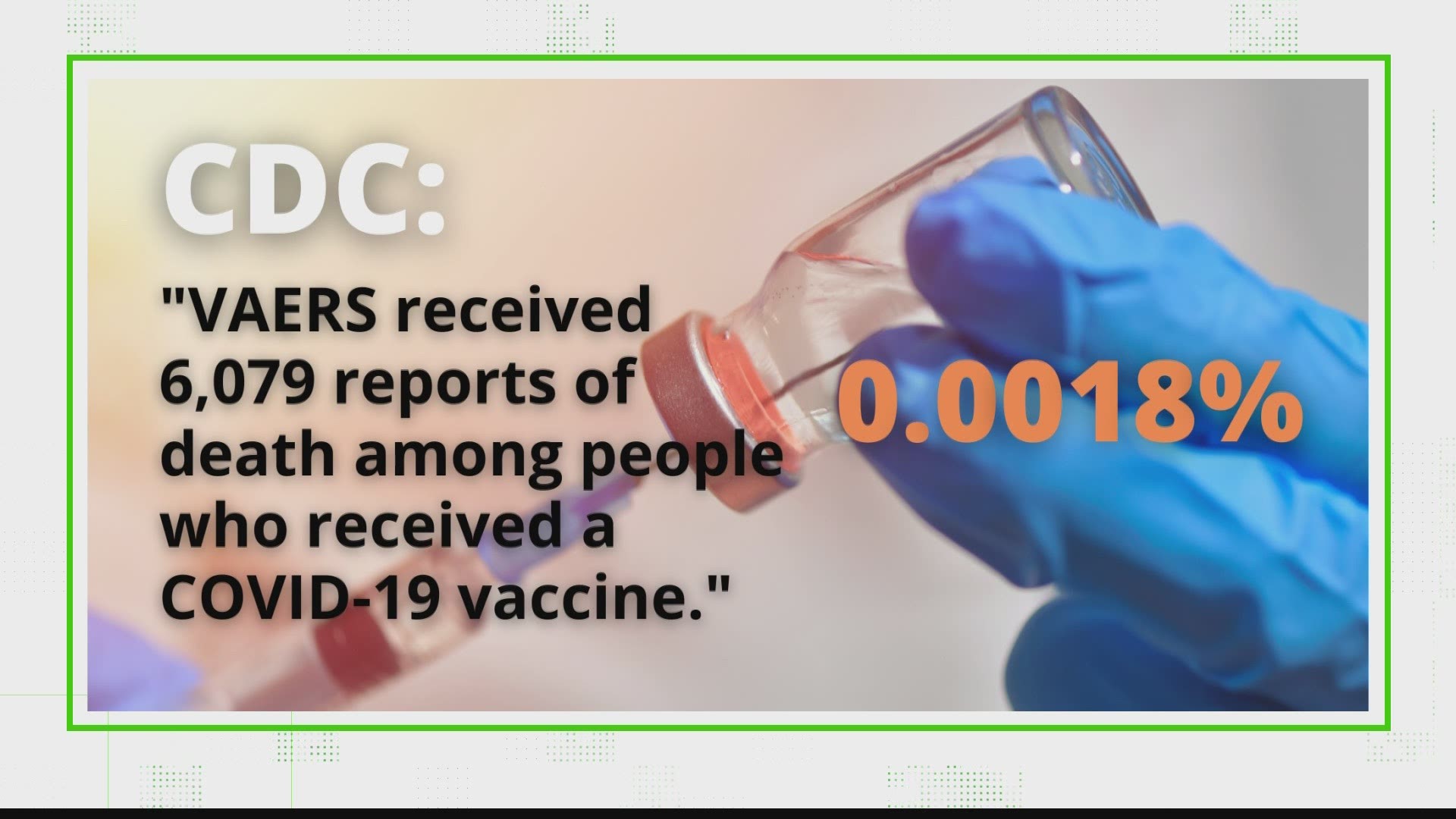 The Vaccine Adverse Event Reporting System is managed by the CDC and the FDA, which are credible sources. But, the agencies said these claims are misconstrued data.