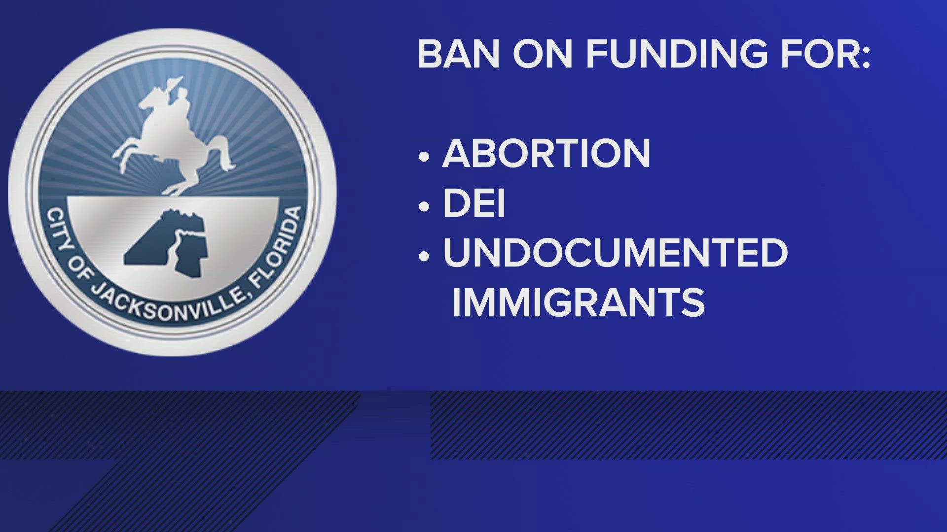 The policy amendments include bans on taxpayer funds for immigrants lacking permanent legal status, abortion-related services and DEI initiatives.