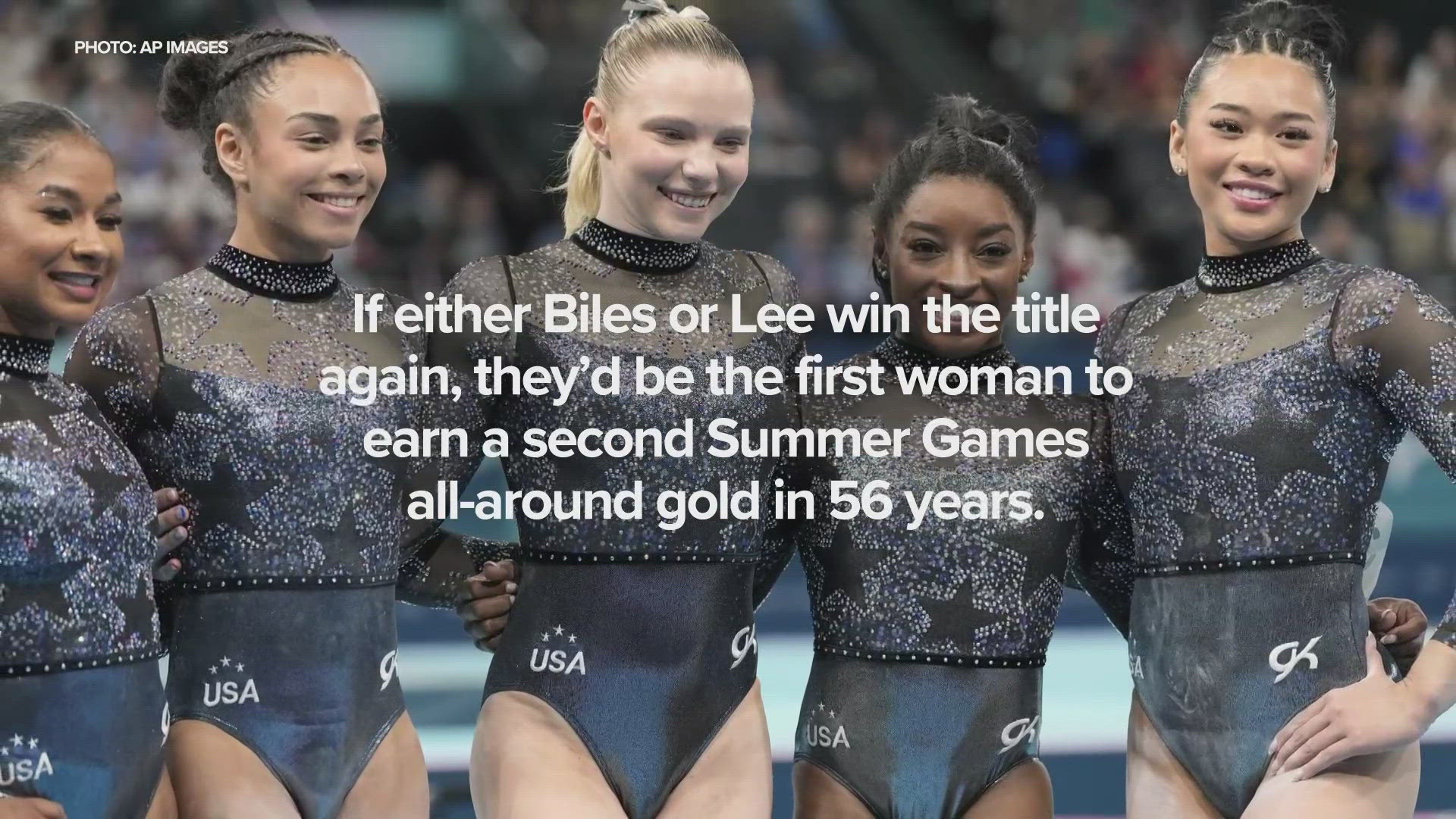 Simone Biles and Suni Lee will try to do something at the Summer Games that hasn't been done in more than half a century.