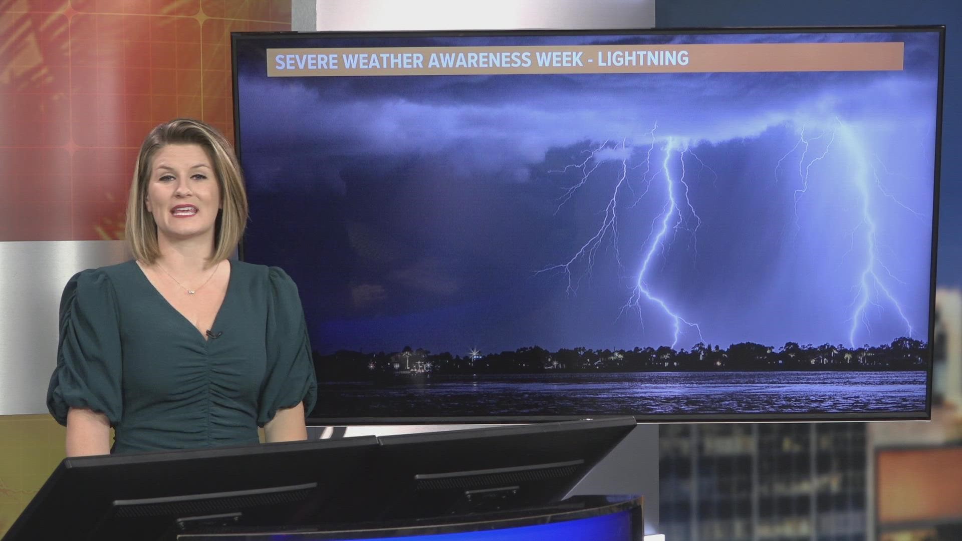 Meteorologist Lauren Rautenkranz has some lightning facts to kick off Severe Weather Awareness Week in Florida.