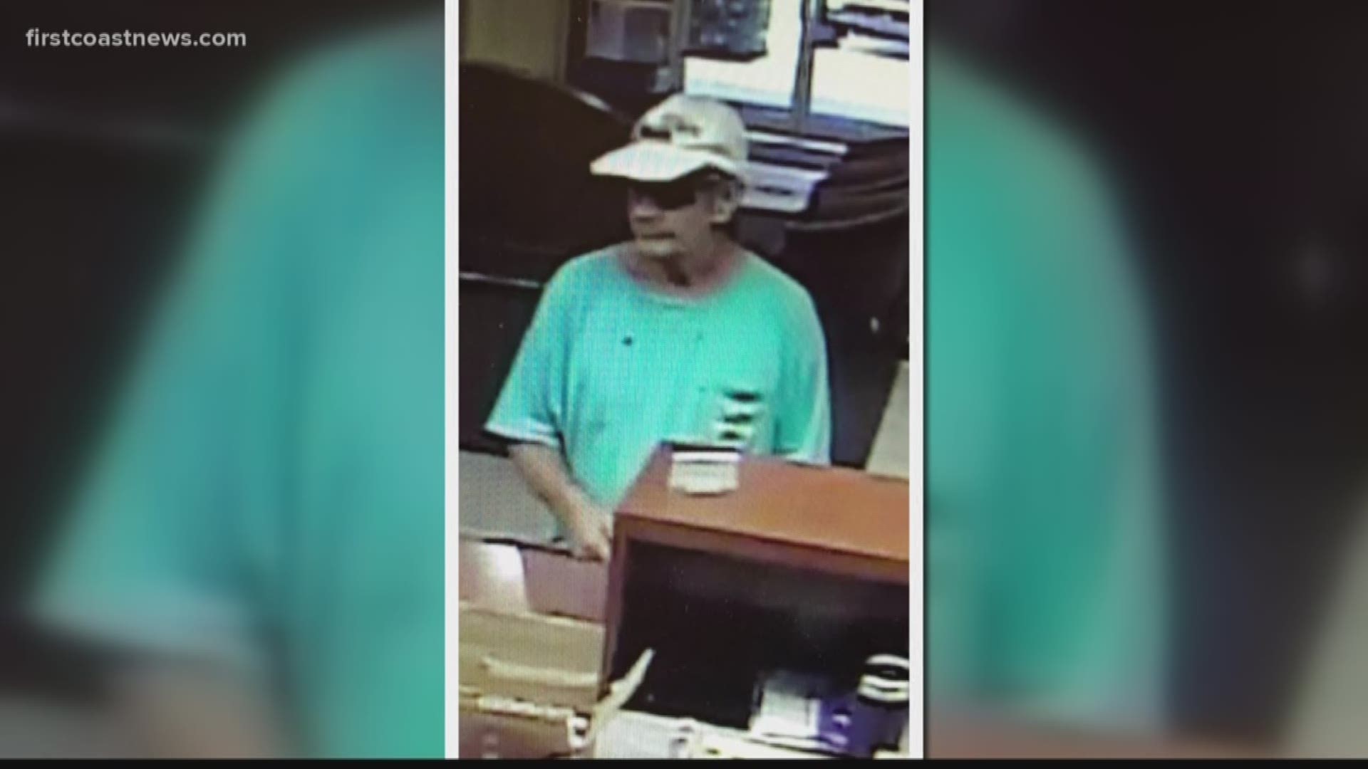 Deputies say a man went to the Ameris Bank on US-1 South around 12:30 p.m. They say he showed up with a black handgun and demanded money from the tellers.