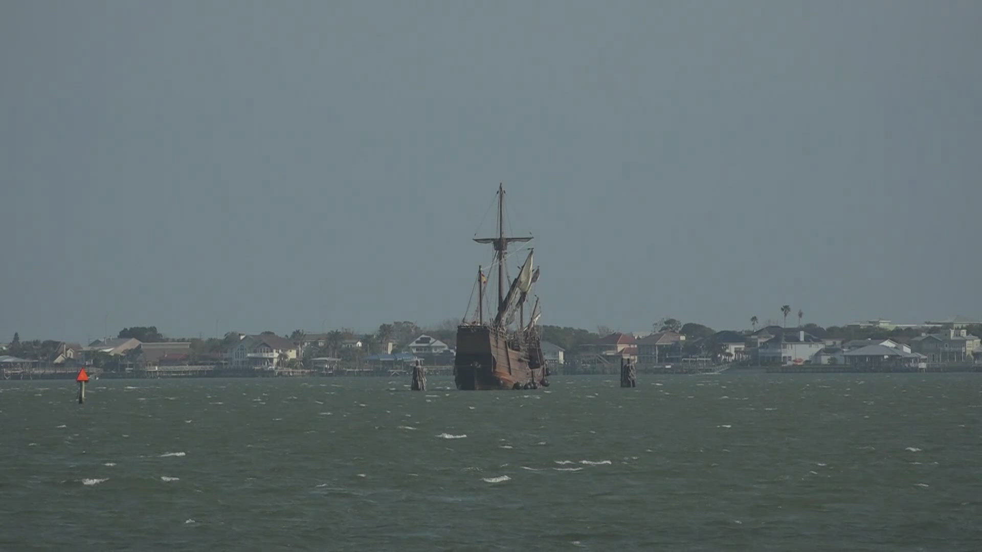 The NAO Trinidad was waiting for the bridge to open upon its return to St. Augustine when it "lost propulsion" and drifted into the bridge.