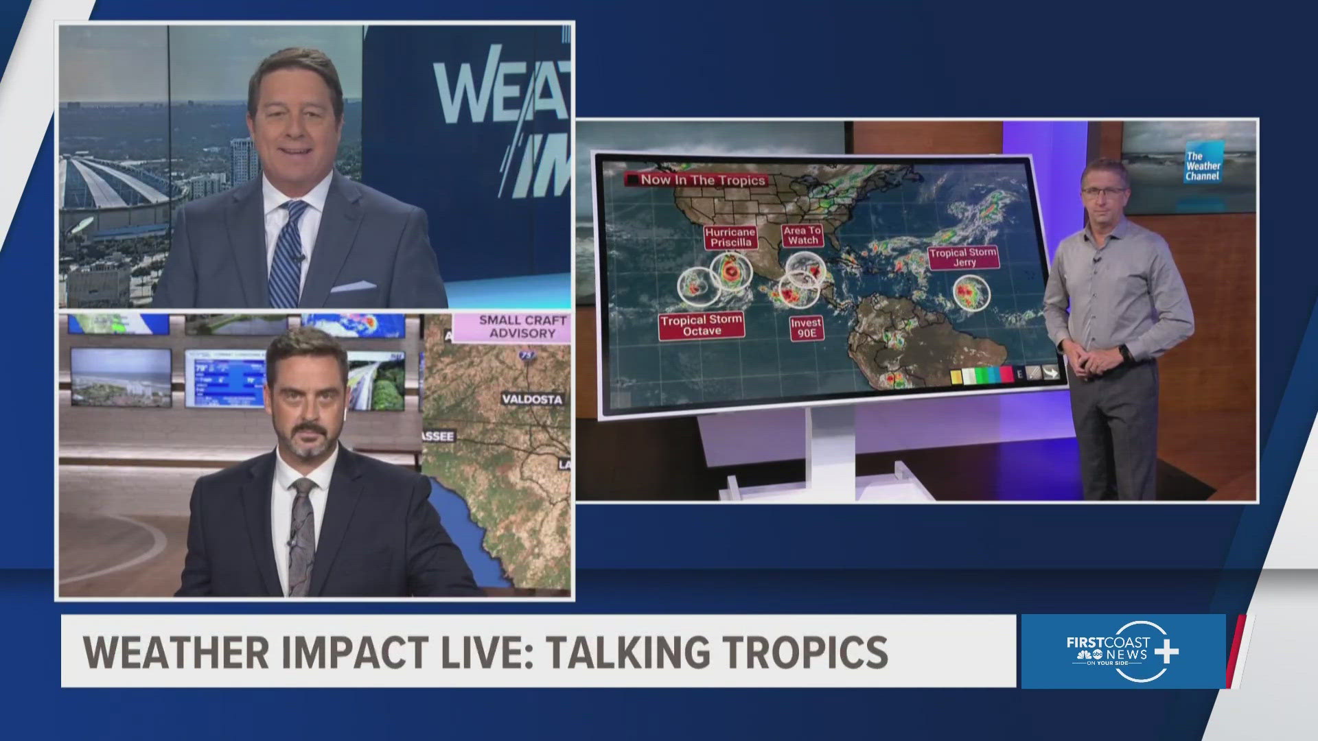 Tracking Tropical Storm Jerry and another area of interest in the Gulf