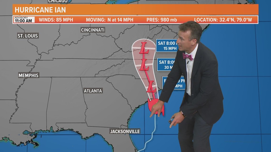 Hurricane Ian landfall expected soon Myrtle Beach, S.C. Friday, Sept