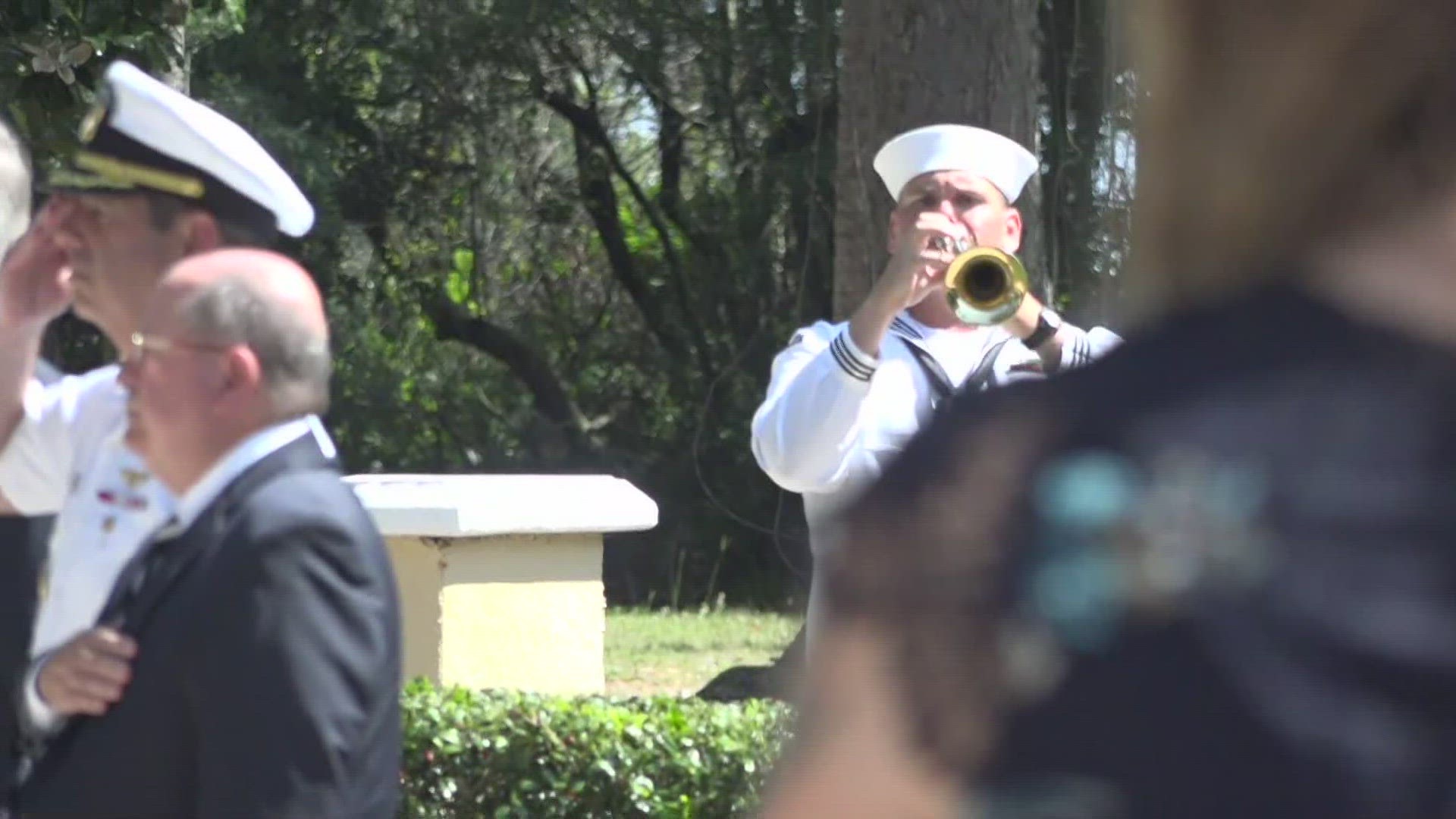 A remembrance ceremony was held Wednesday at Naval Station Mayport to honor sailors who were killed aboard the USS Stark nearly 40 years ago.