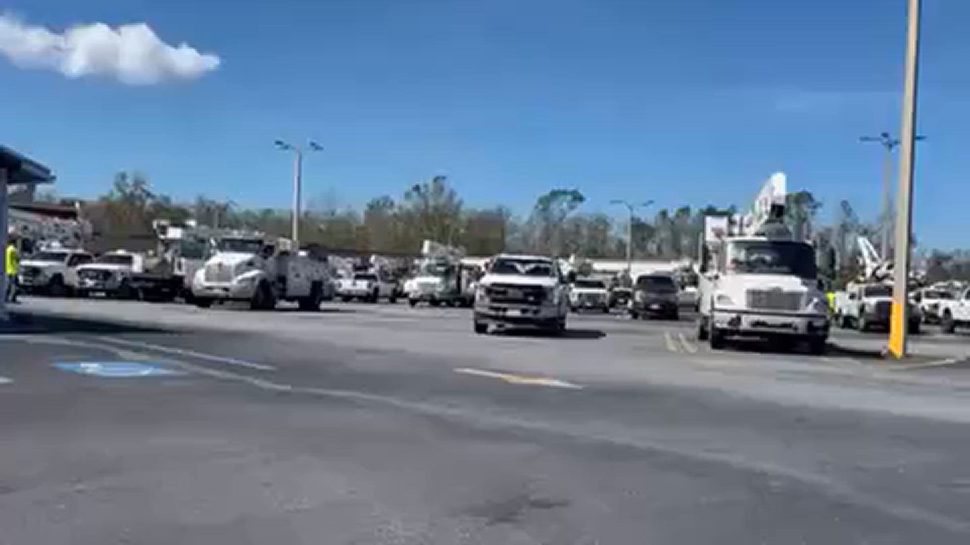 Crews in Madison County, Fla. are ready to respond to damage from Hurricane Helene countywide after it rolled through Thursday night and early Friday morning.
Credit: Joe Massa