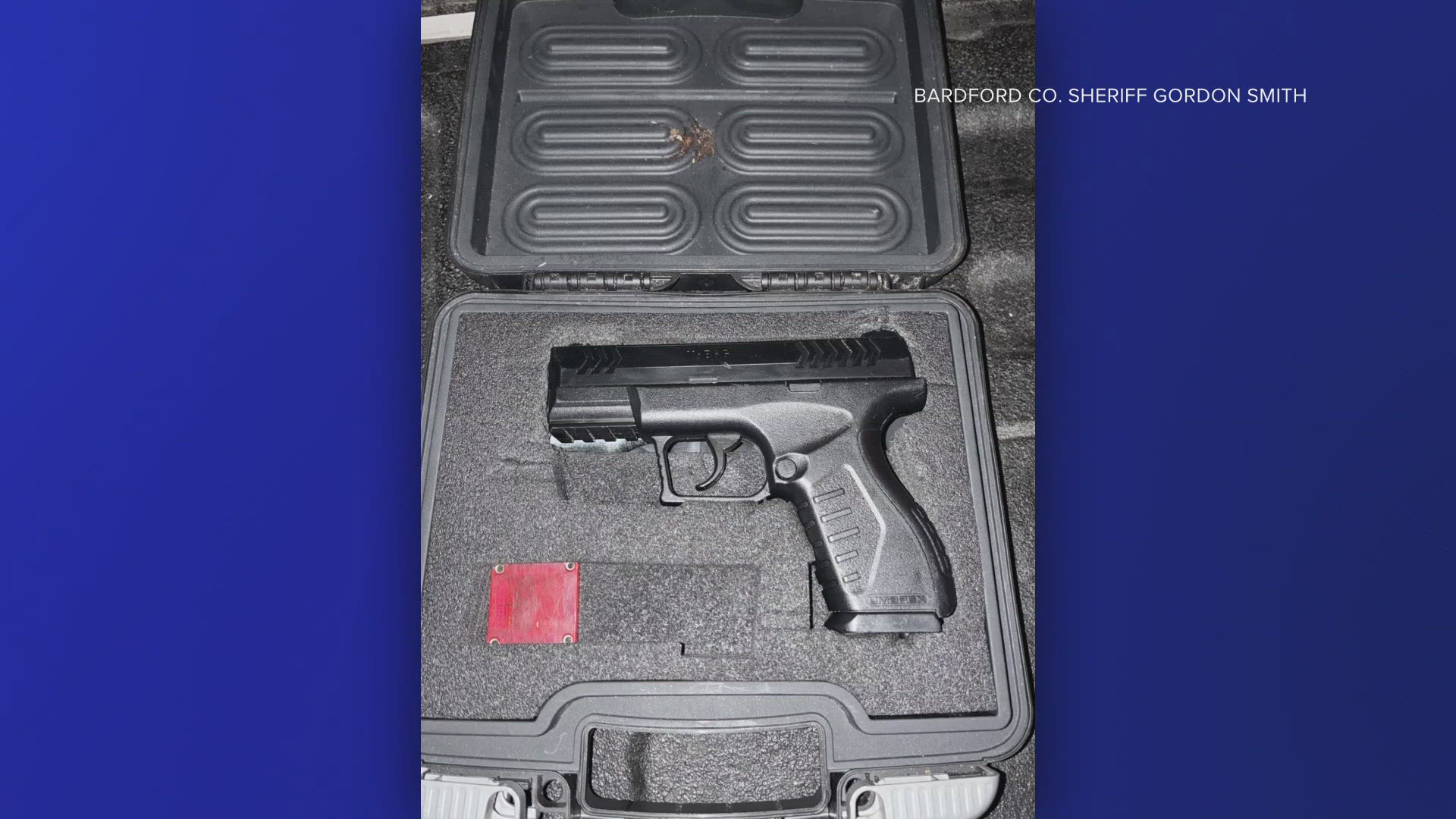 A 13-year-old has been arrested on a felony weapon charge after police say he brought a gun to a middle school football game.