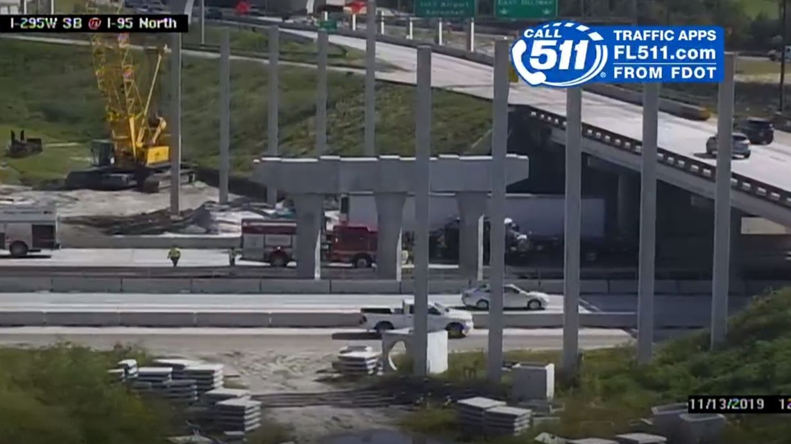 All lanes back open after overturned semi in Jacksonville closes I-95 ...