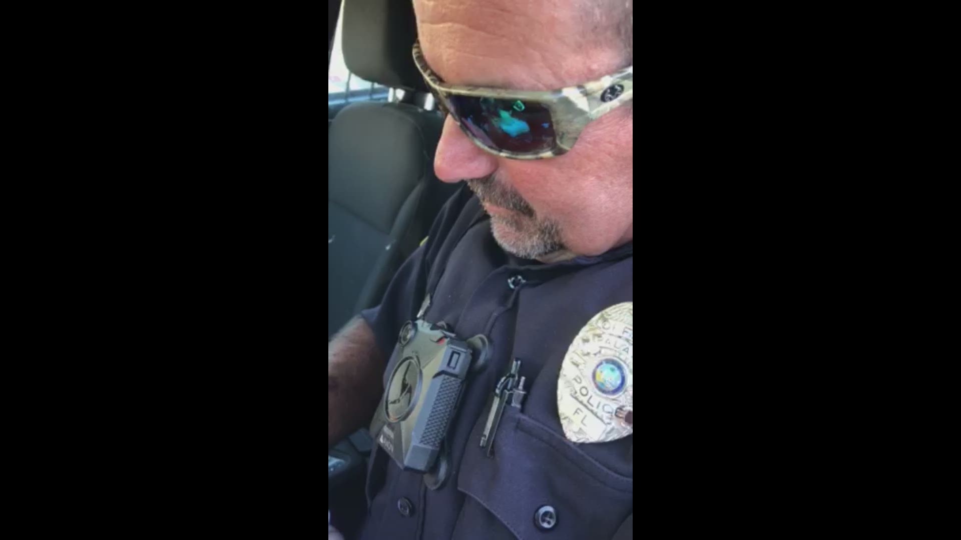 WATCH: Palatka Police Officer signing off after 15 years of service, sons thank him over dispatch