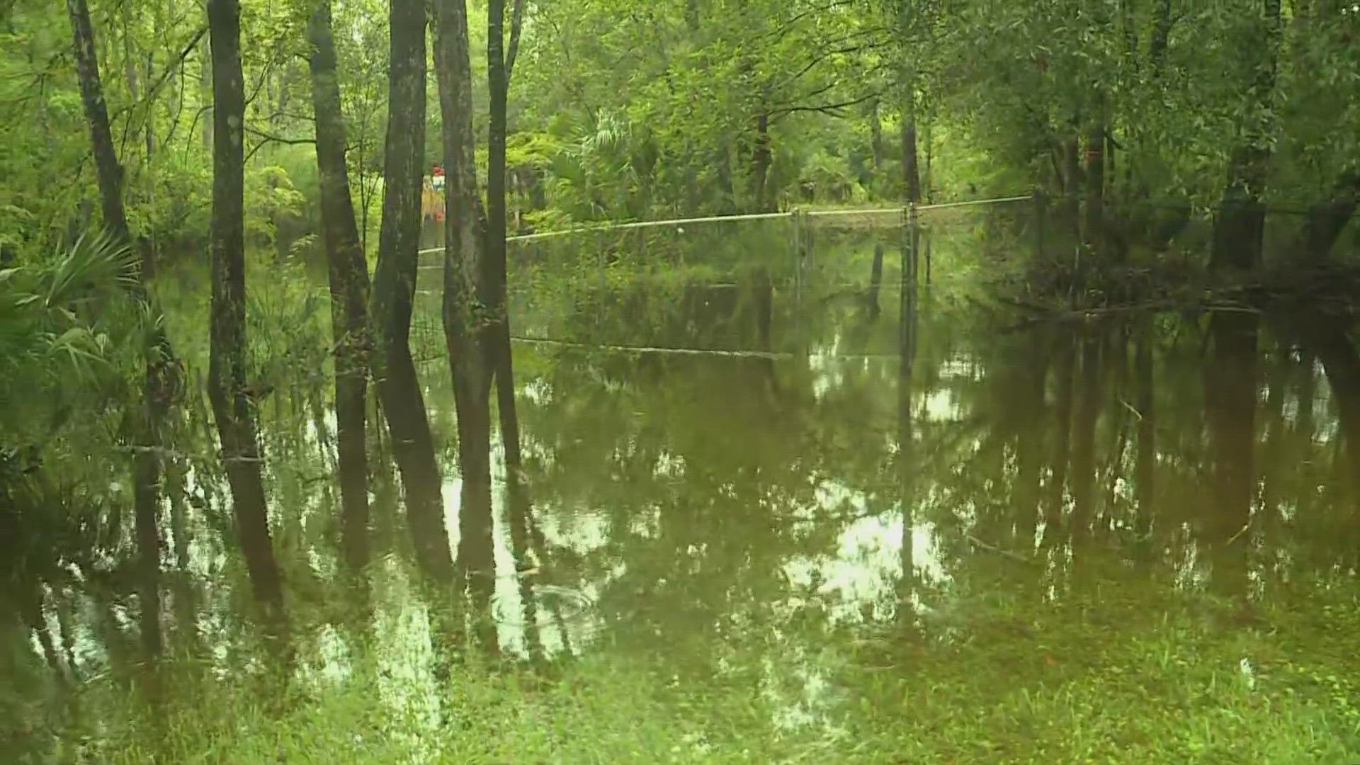 Around 11 a.m., officials said Lazy Acres Road and parts of Scenic Drive in Middleburg were flooded. The roads sit along the North Prong of Black Creek.