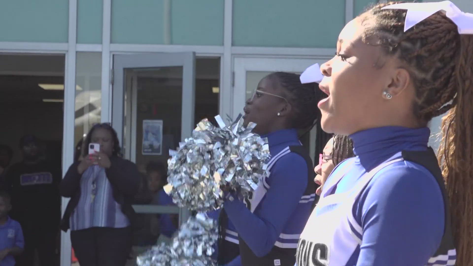 The Impact Lions, now two wins away from securing their first state championship in boys basketball, received a spirited send-off from the school community.