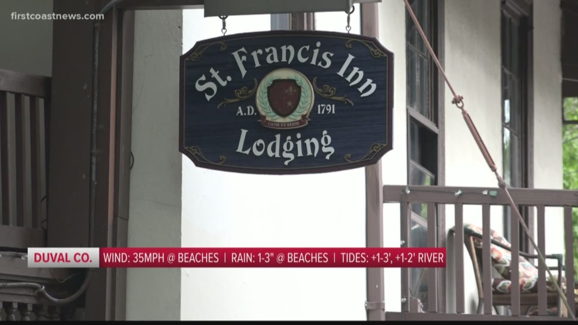 The owner of the St. Francis Inn in St. Augustine was closed for eight days... and it took a toll.