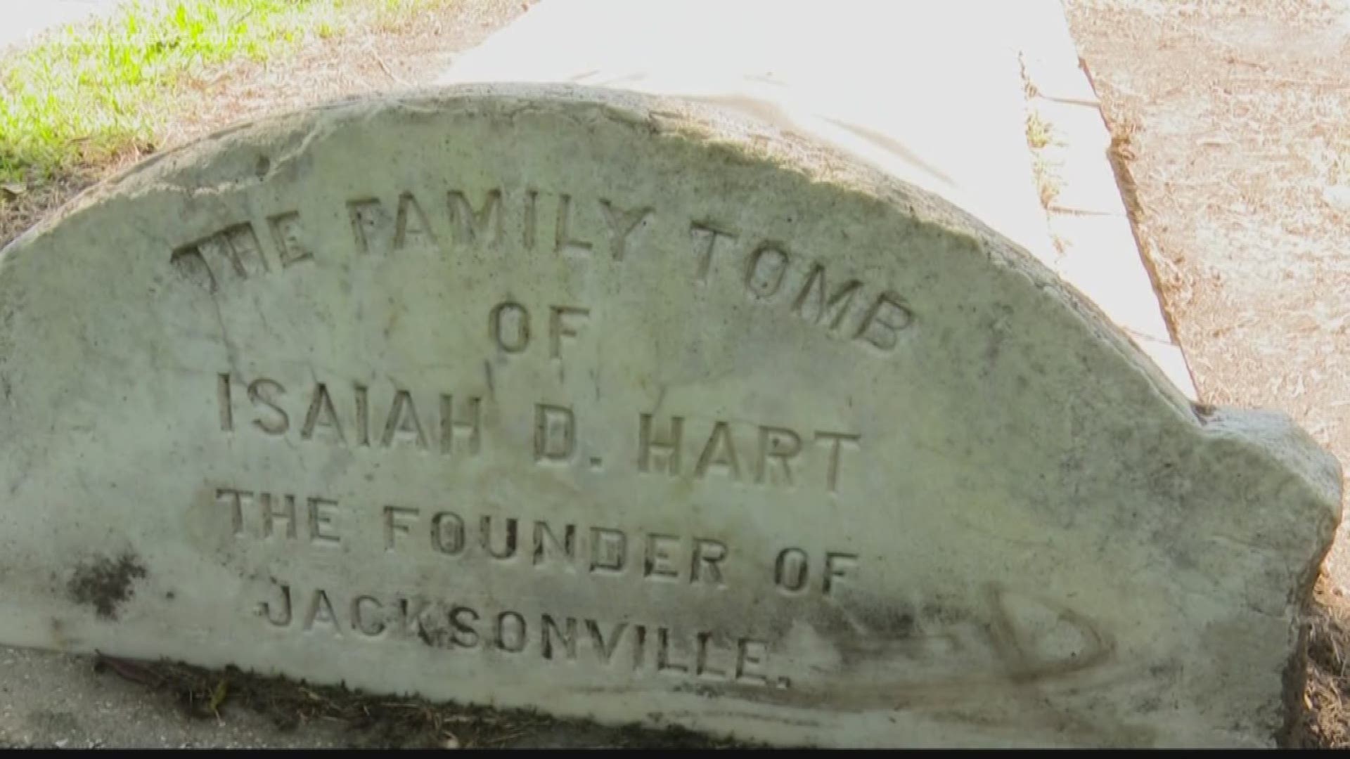 Isaiah D. Hart rests in Evergreen Cemetery. He is the founder of Jacksonville.