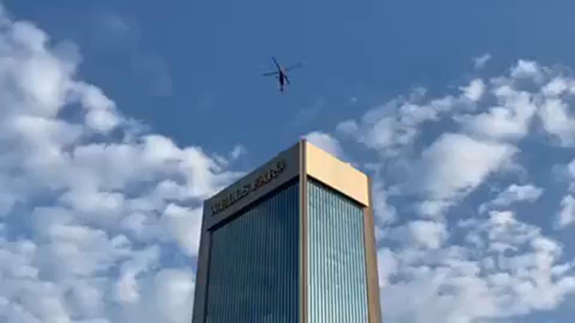 Wells Fargo sign removed.
Credit: Atyia Collins