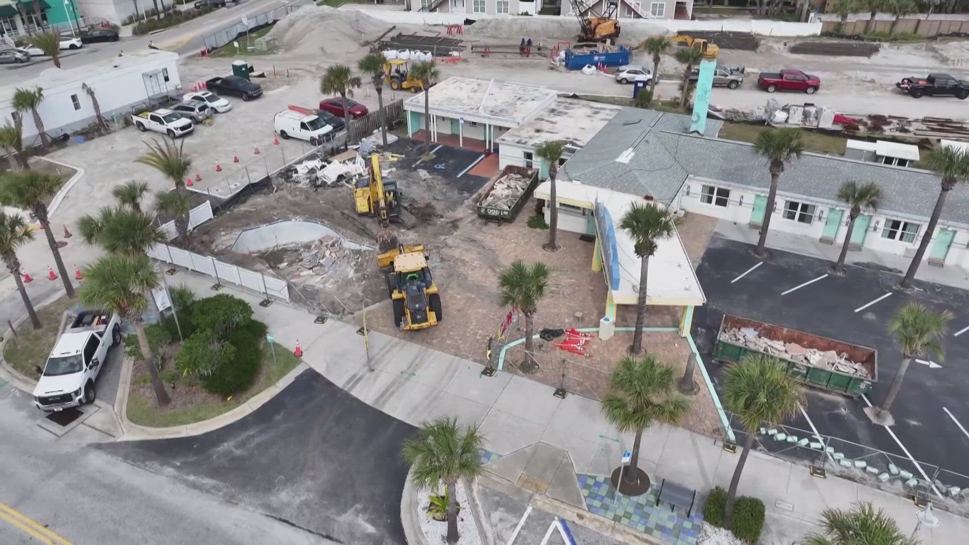 Demolition began Wednesday on the iconic Magic Beach Motel in Vilano Beach, which was built in 1951 and designated a significant cultural resource in 2021.
