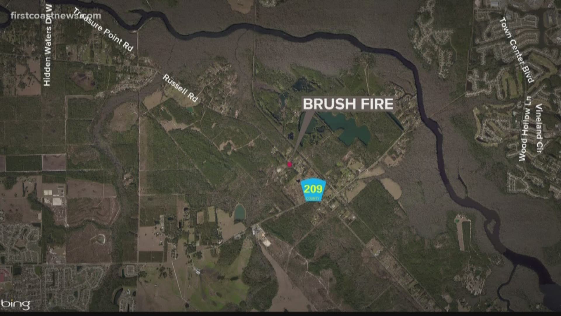 Firefighters and crews with the Florida Forest Service contained a 1-acre forest fire in Nocatee Sunday night.