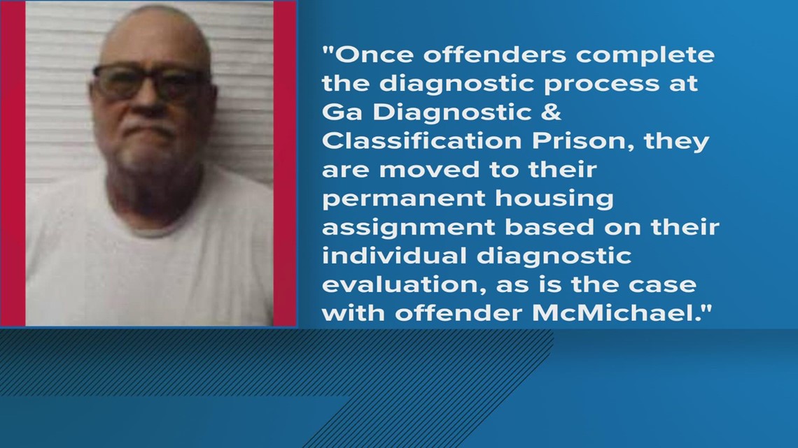 Gregory McMichael, convicted in Ahmaud Arbery's murder, moved to Augusta State Medical Prison