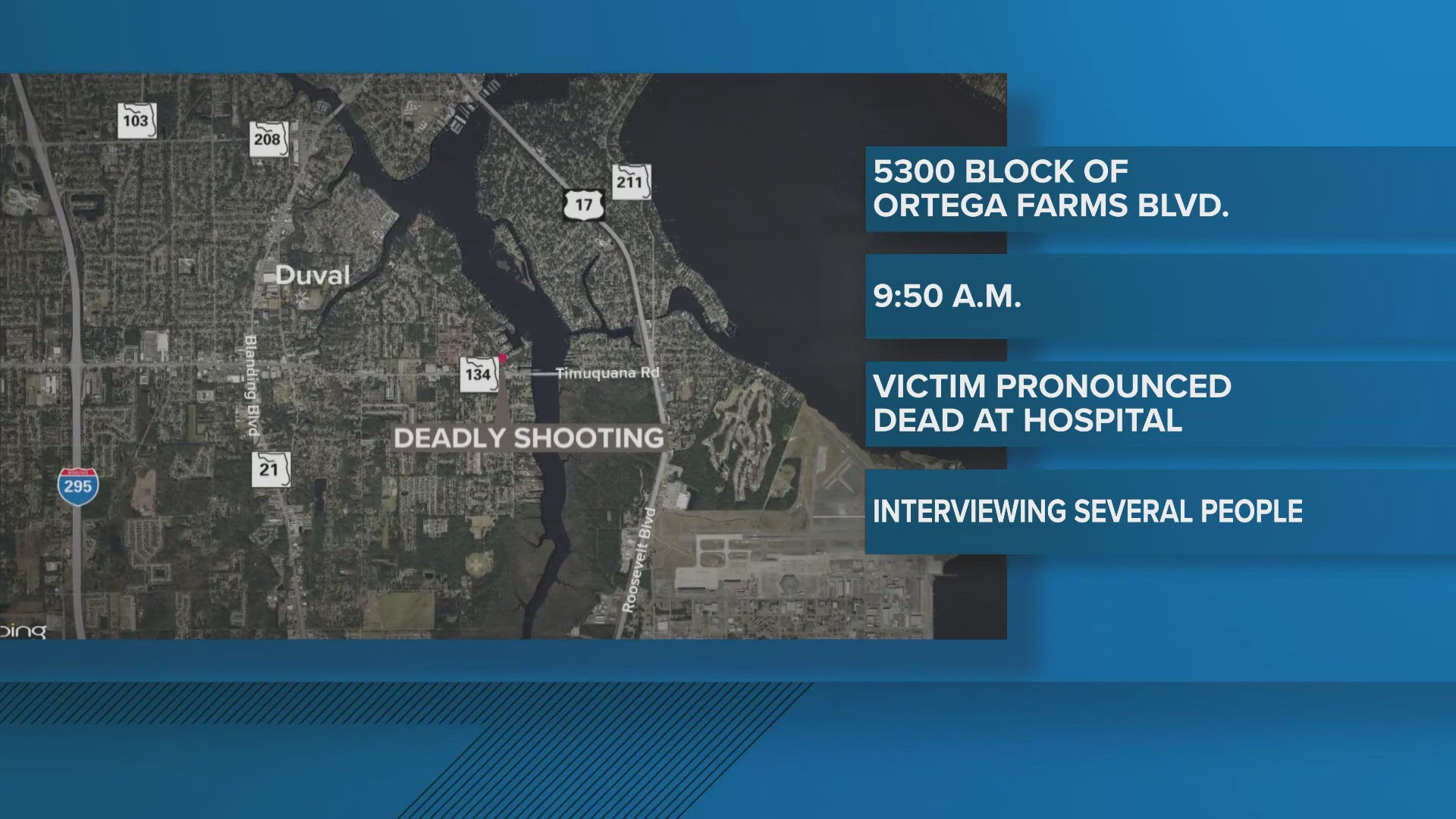 The Jacksonville Sheriff's Office believes the incident is isolated and there is no threat to the community.