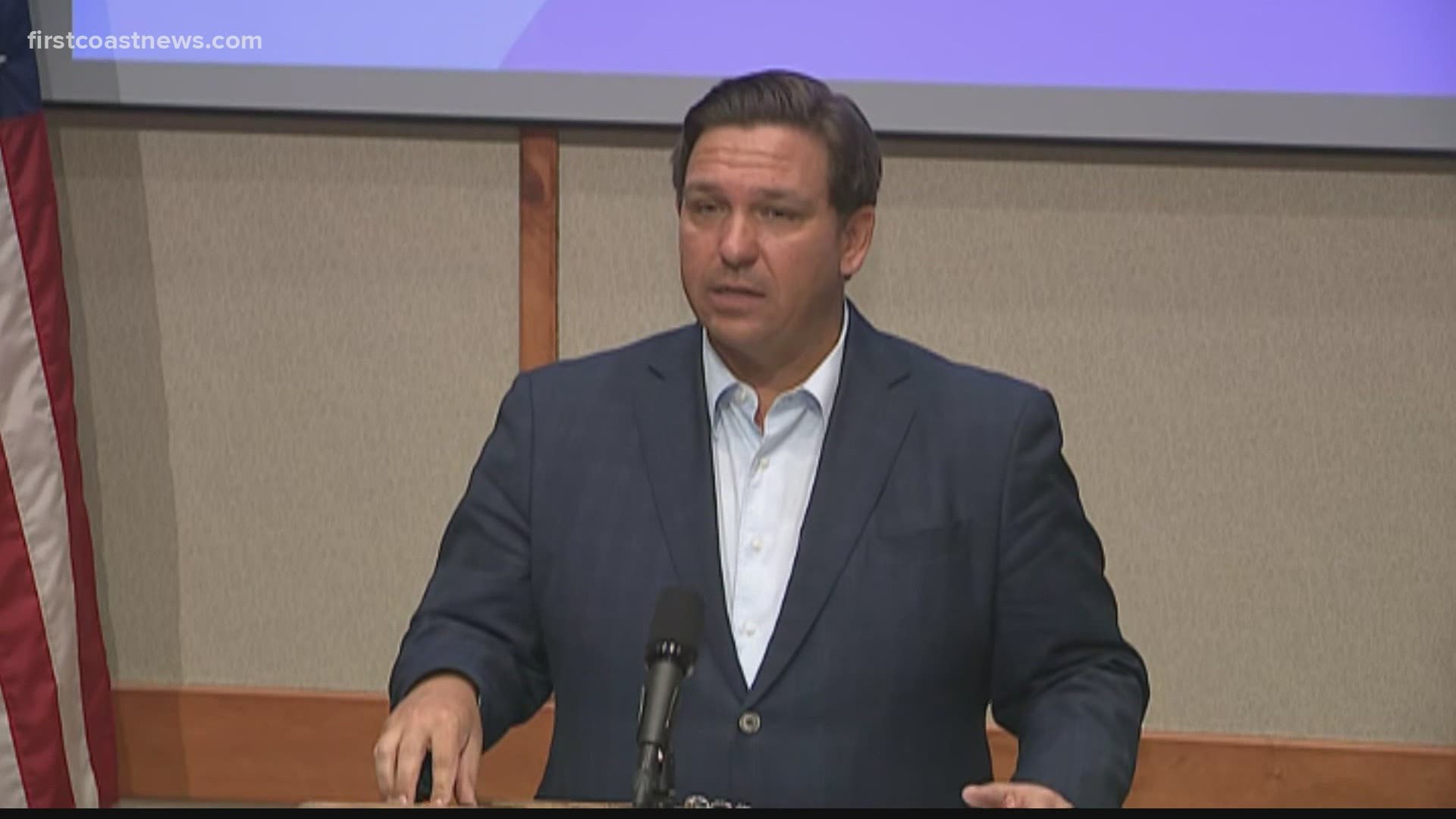 Gov. Ron DeSantis said seniors age 65 and older could start getting their vaccines as early as Monday.