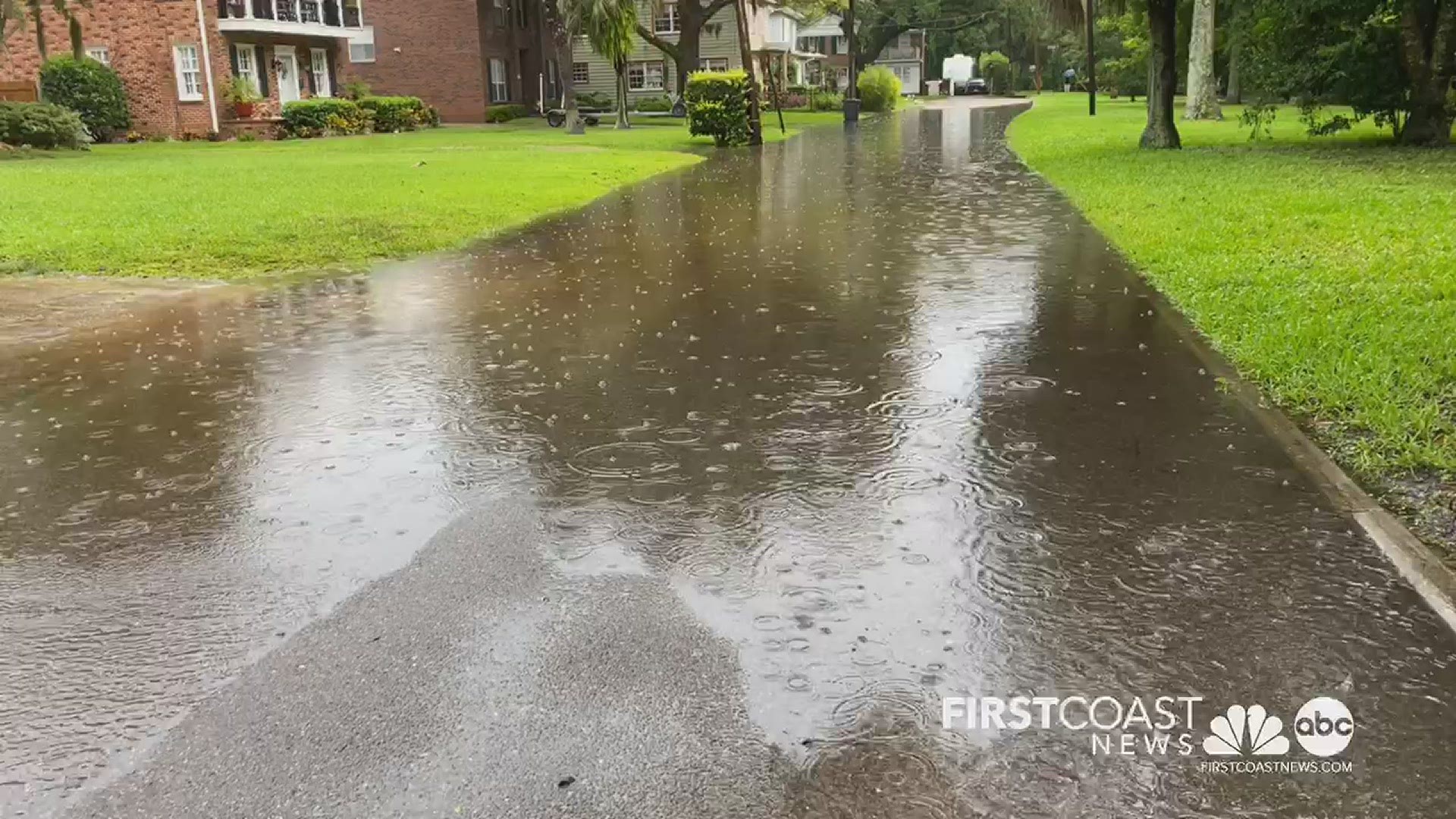 A subdivision in the Azalea Terrace experienced flooding.