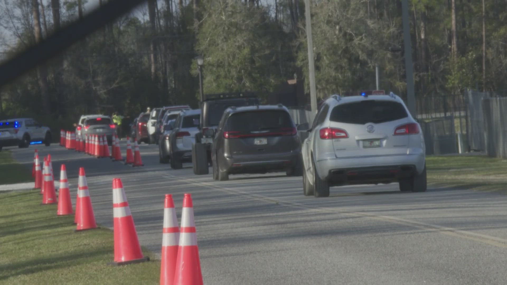 The Clay County Sheriff's Office increased its presence Sunday to assist with traffic congestion after mounting complaints from attendees on Saturday.