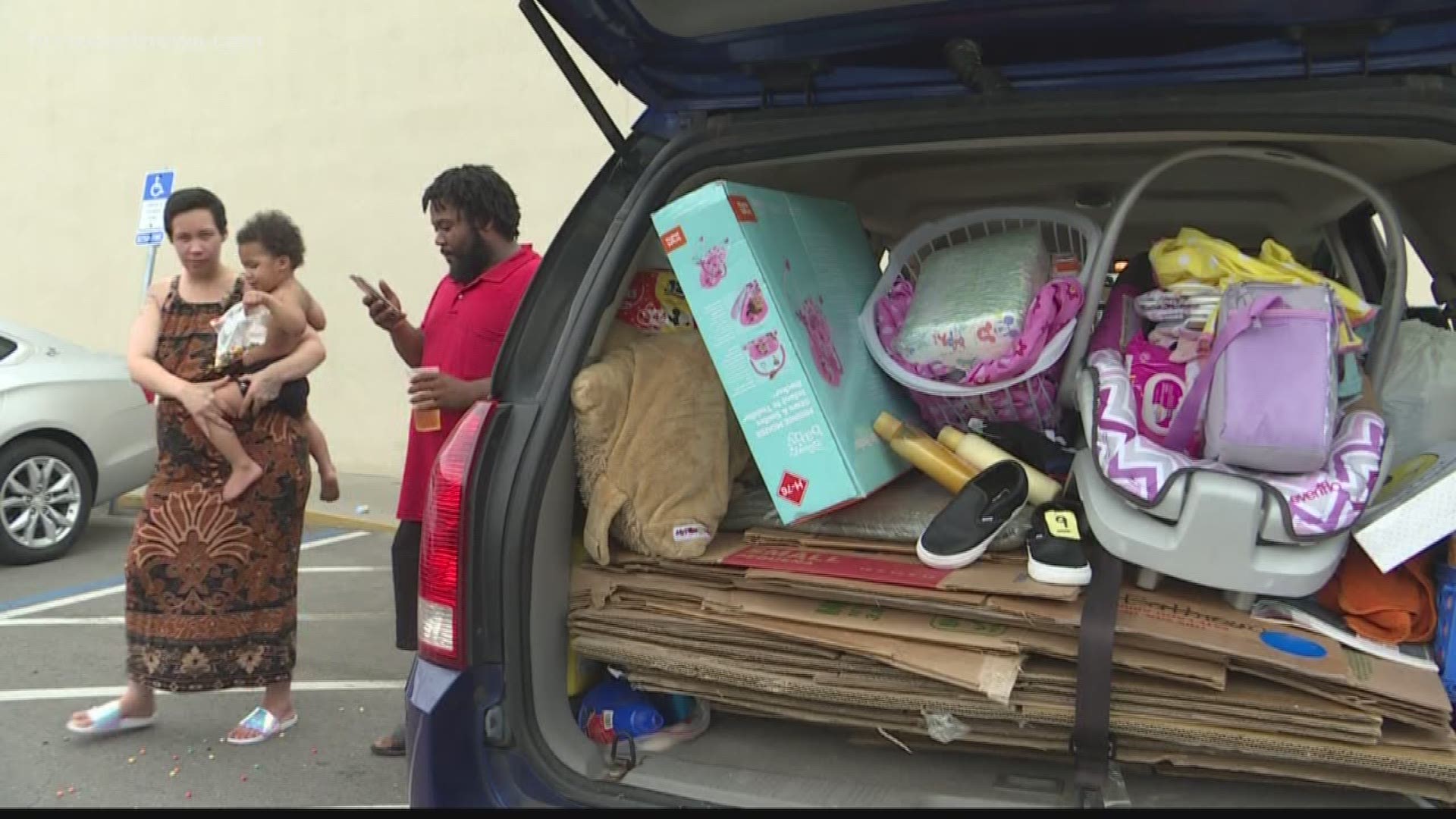 A family with a baby on the way is distraught after they were displaced by a fire at an apartment complex on the Northside.