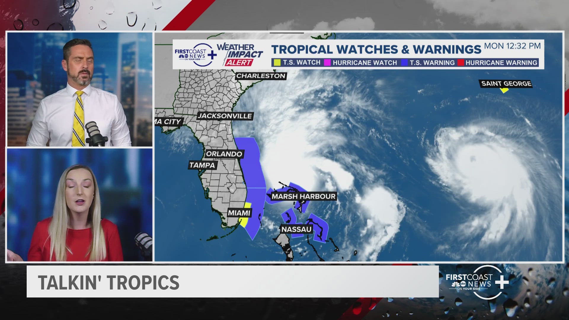 Lee and Lew break down the latest updates on Hurricane Humberto and Tropical Storm Imelda, as well as looking to the week ahead.